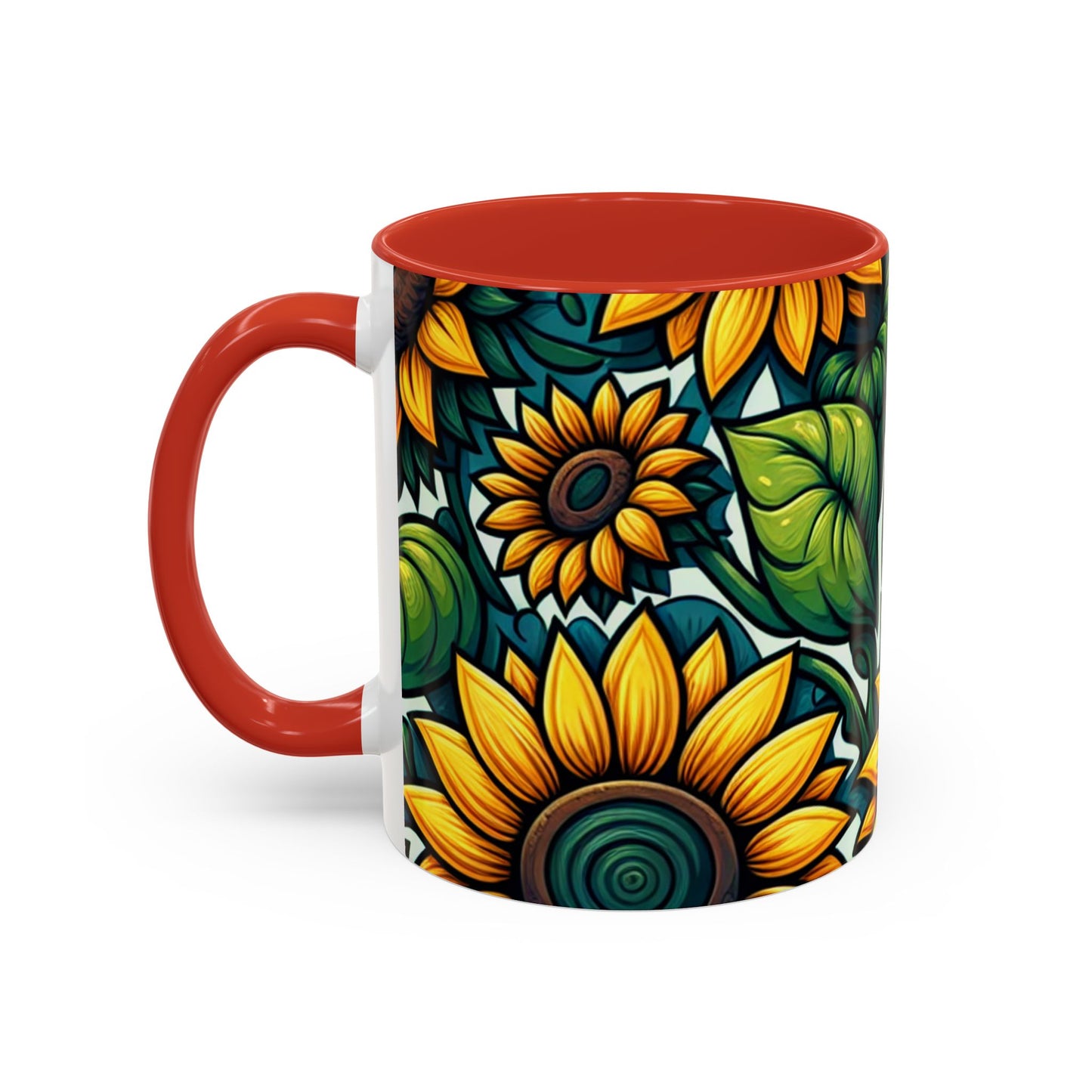 Verdant Blossom Sunflower Harmony - Mugs
