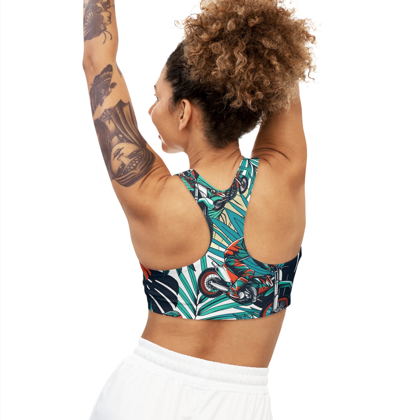 Tropical Trailblazers MotoX Escape Pattern - Sports Bra