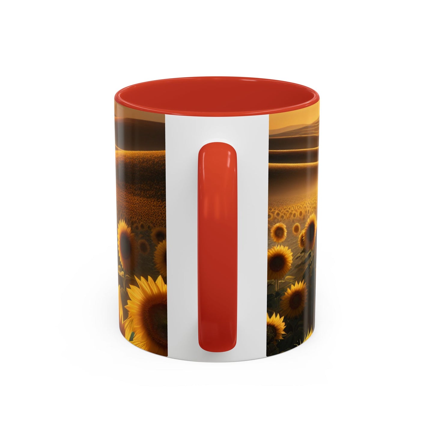 Sunset Serenade in Sunflower Dunes - Mugs