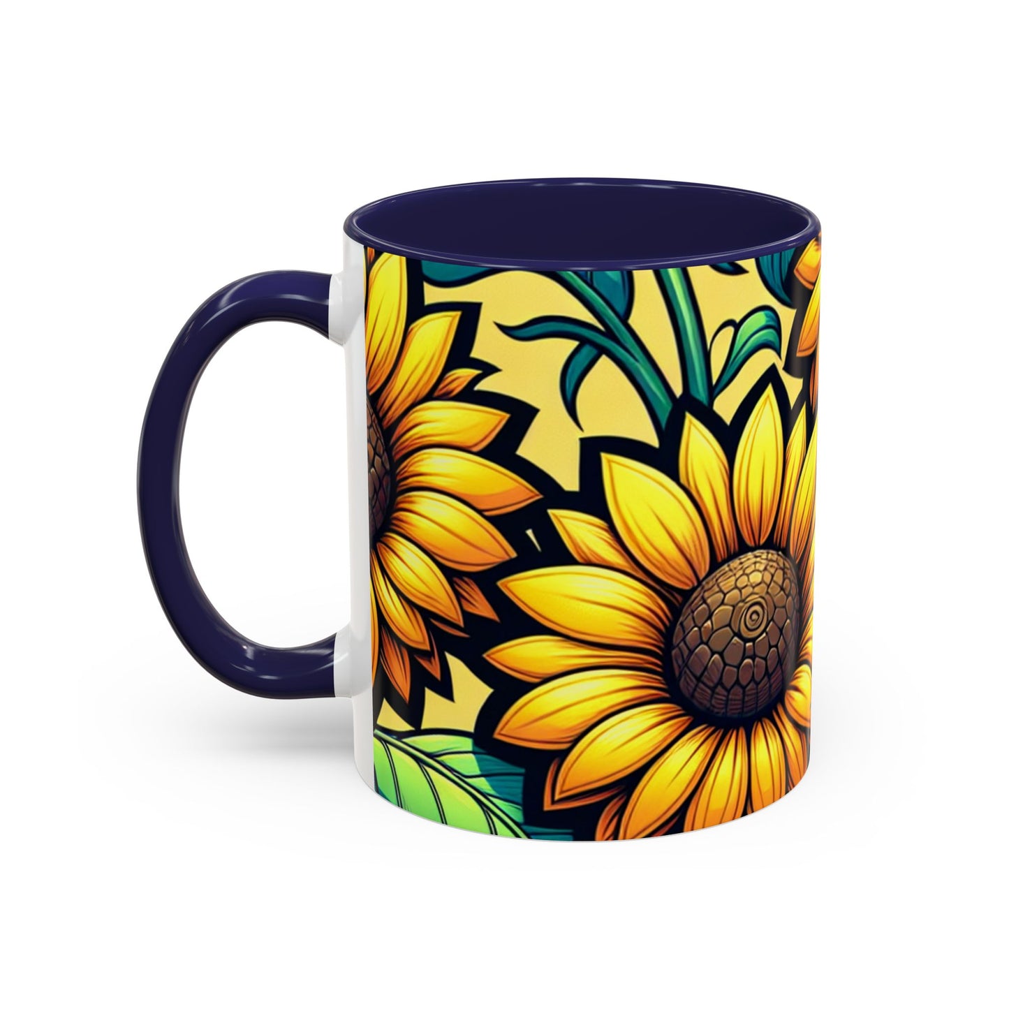 Sunflower Radiance Symphony - Mugs