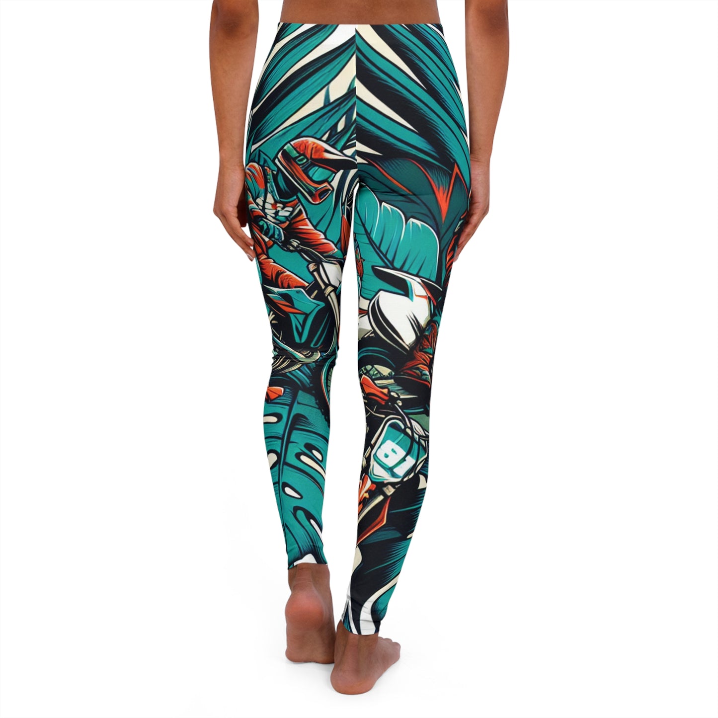 Jungle Racer Tropical Motocross Escape - Leggings
