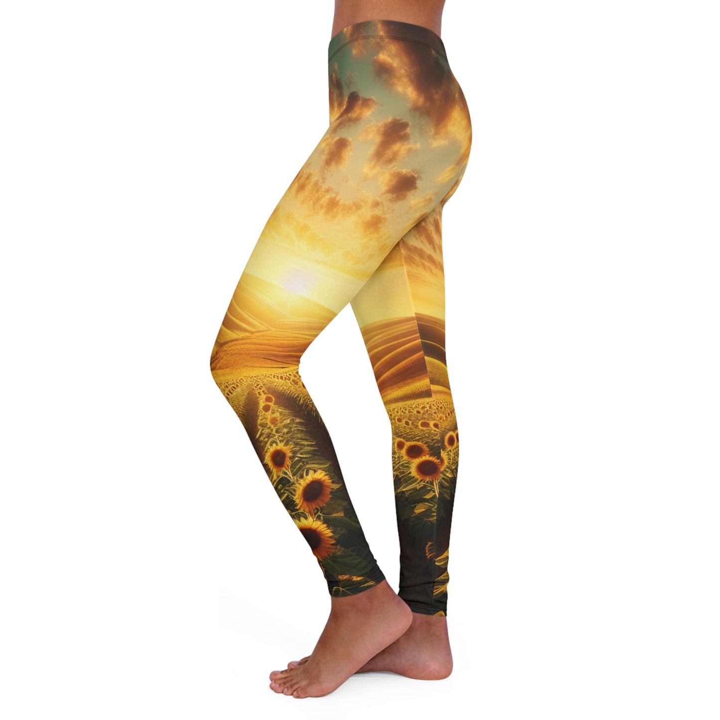 Amber Radiance Sunflower Valley - Leggings