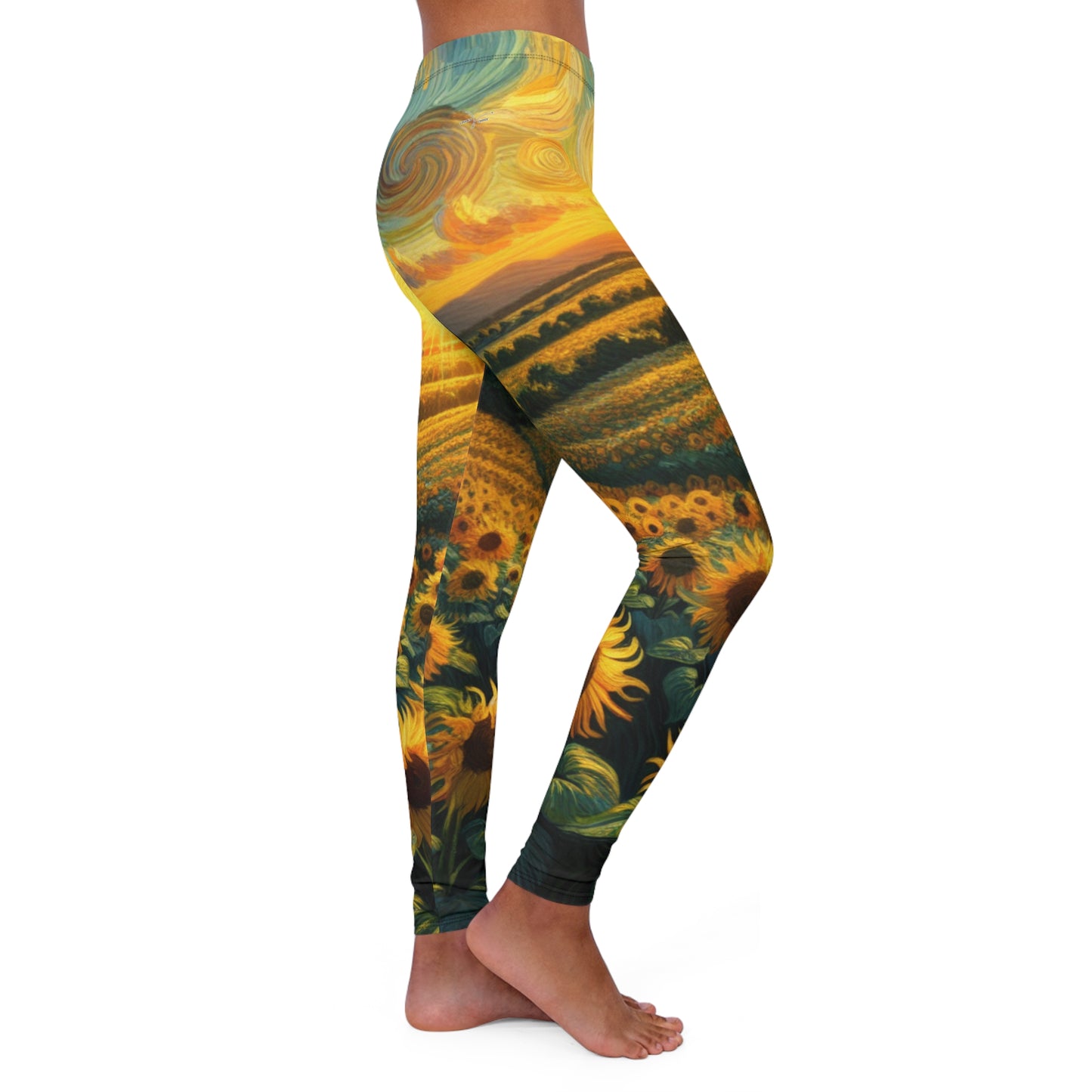 Sunflower Whirlwind Serenade - Leggings