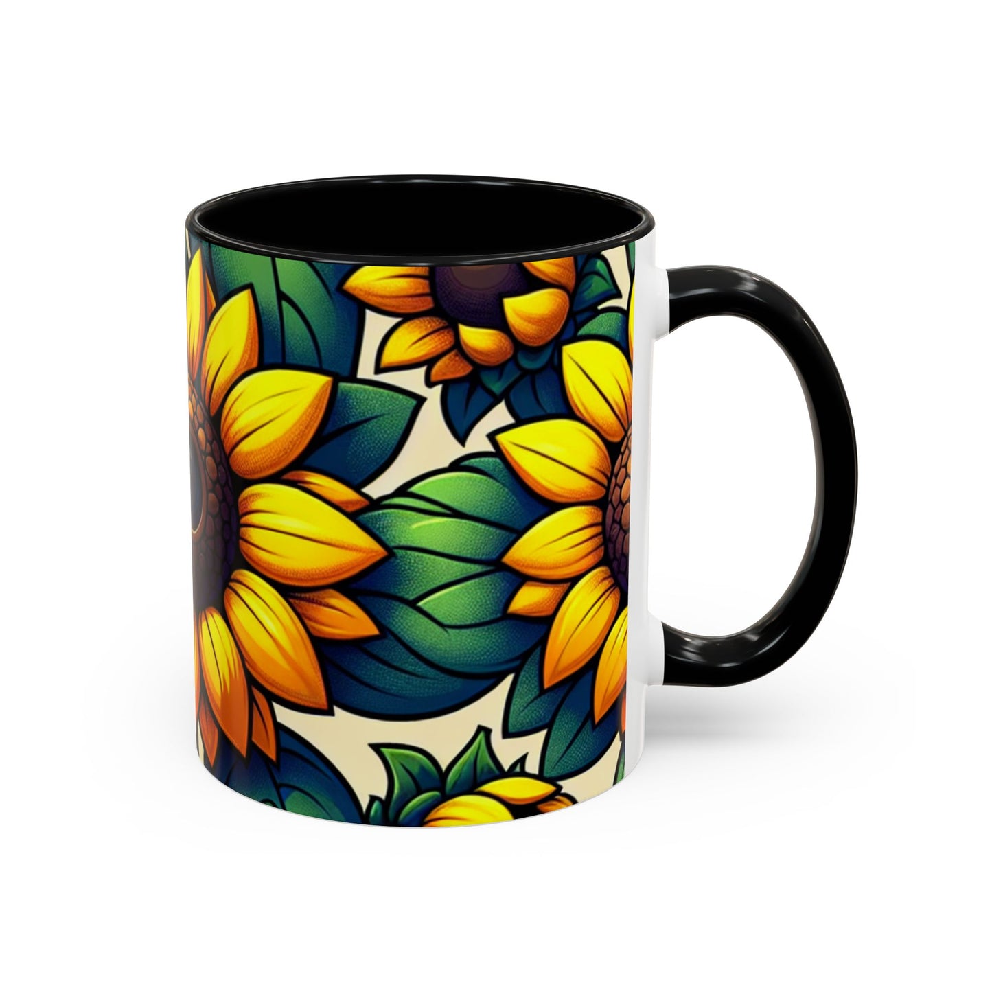 Golden Helianthus Haven - Mugs