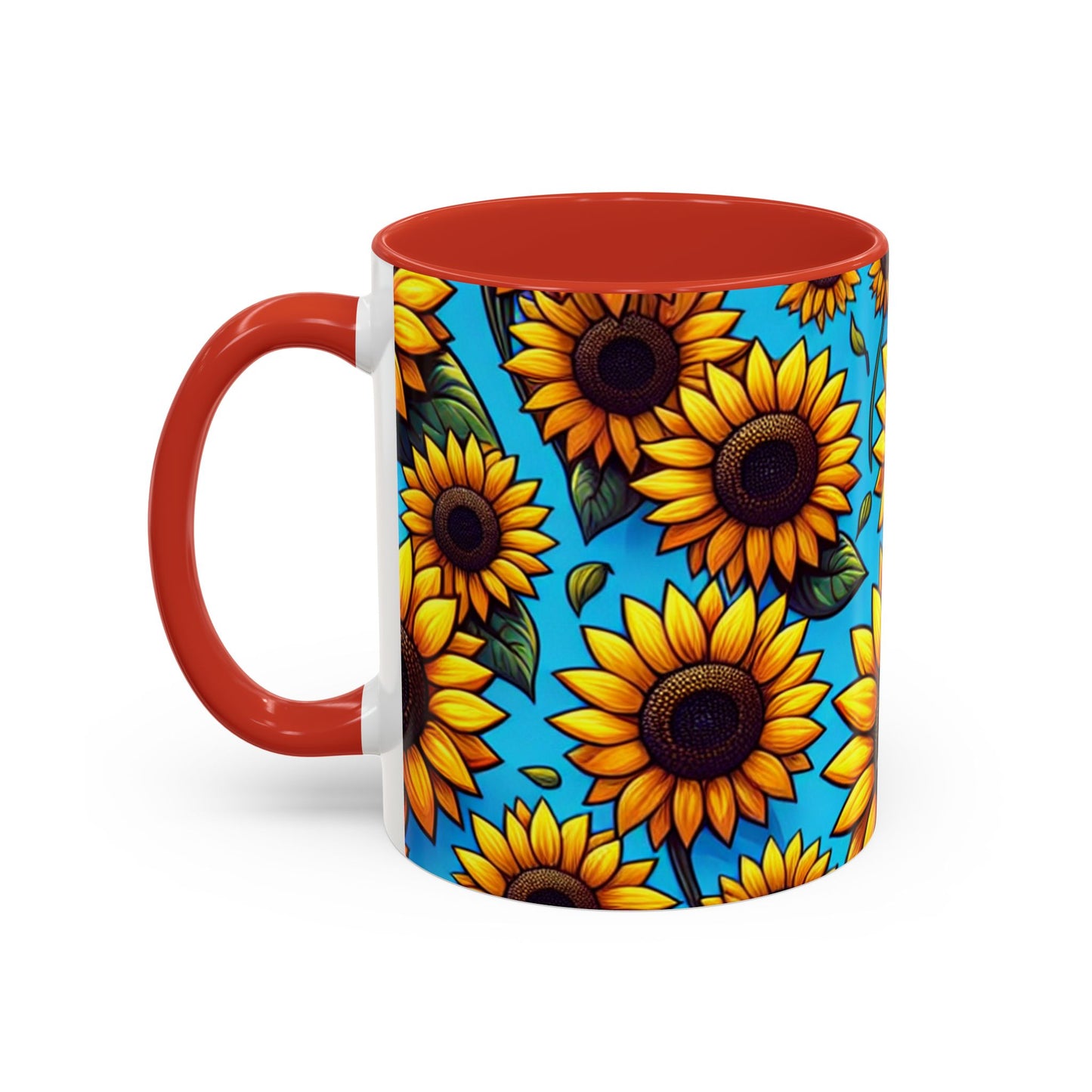 Azure Meadow Sunburst - Mugs