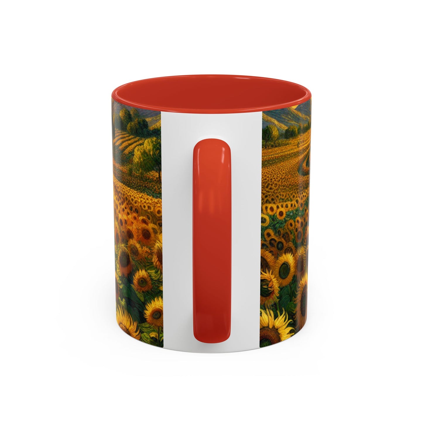 Sun-drenched Van Gogh-inspired Sunflower Spiral - Mugs
