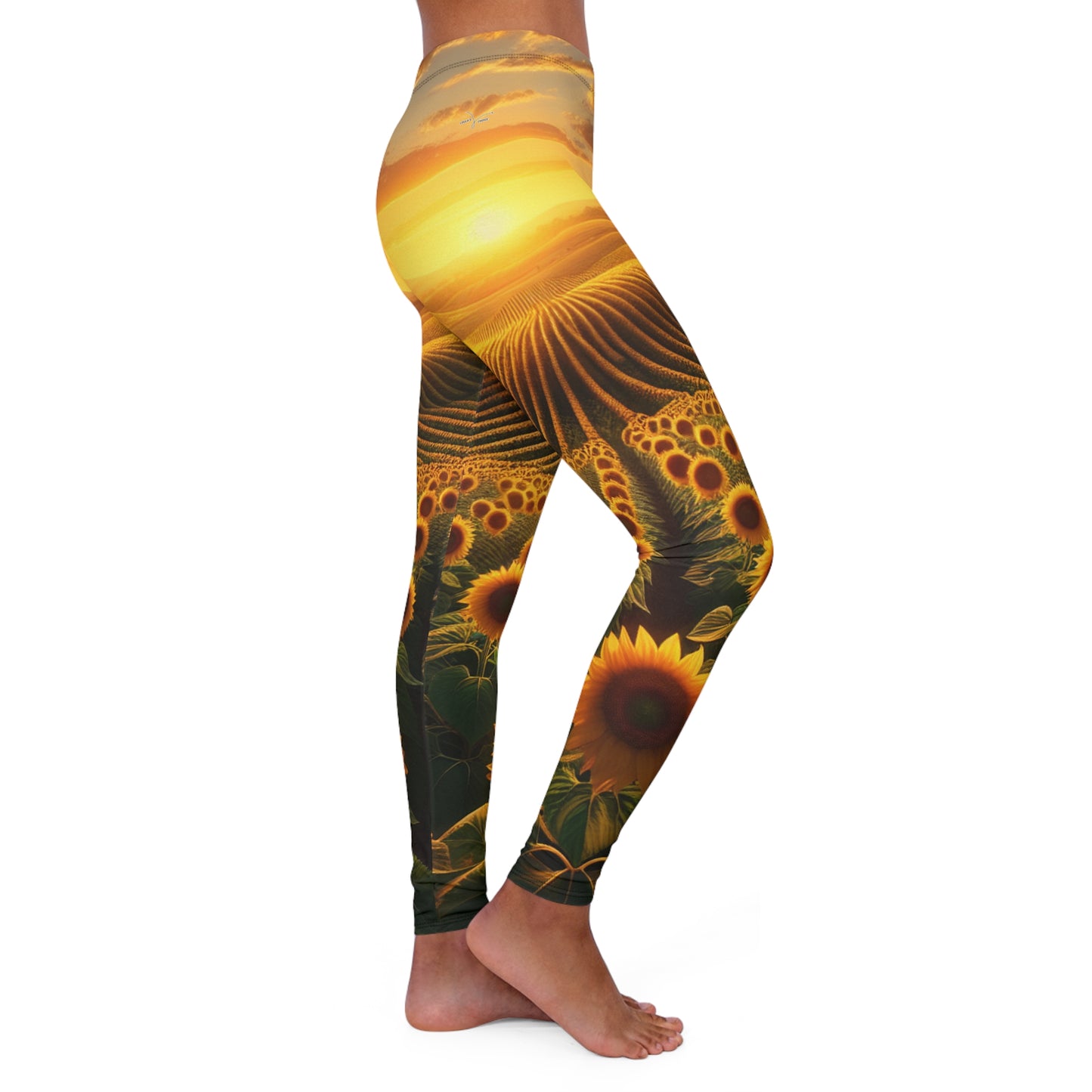 Golden Radiance Sunflower Harmony - Leggings