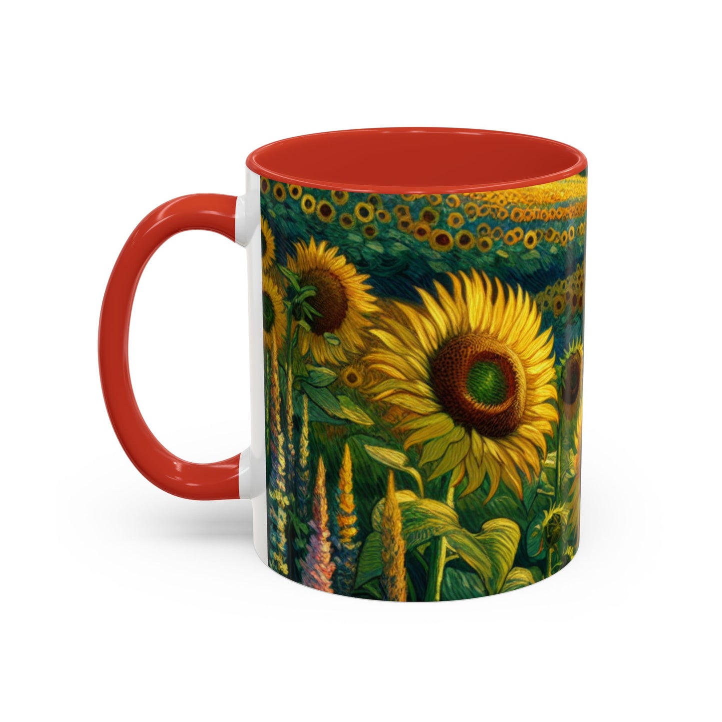 Sunset Serenade Sunflower Tapestry - Mugs