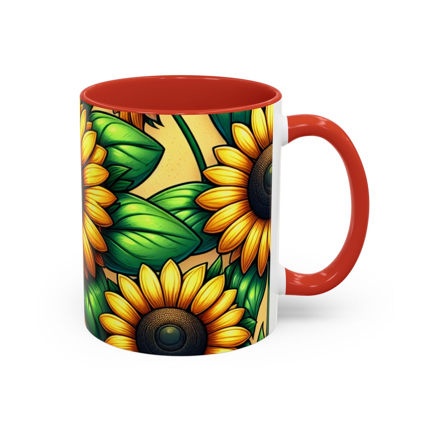Golden Helianthus Harmony - Mugs