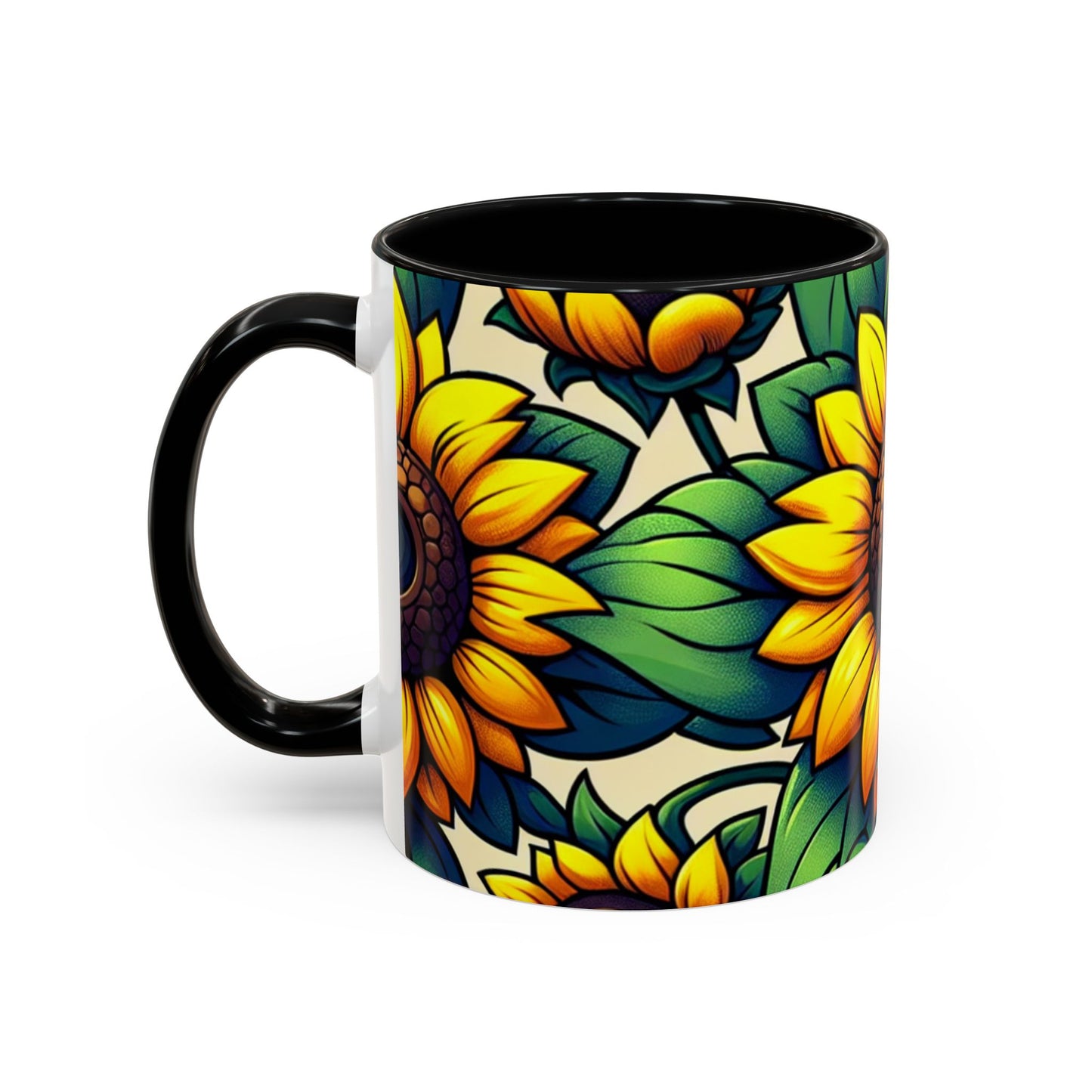 Golden Helianthus Haven - Mugs