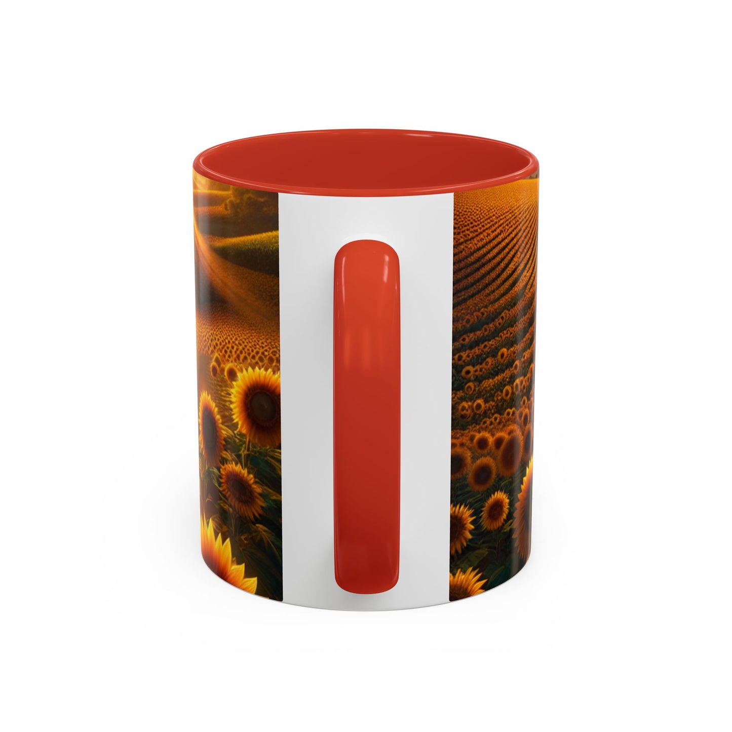 Amber Radiance Sunflower Fields - Mugs