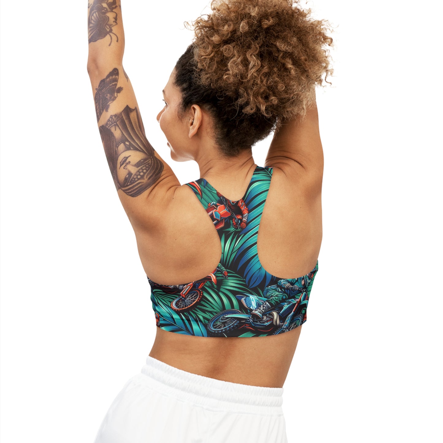 Tropical Moto Mayhem - Sports Bra