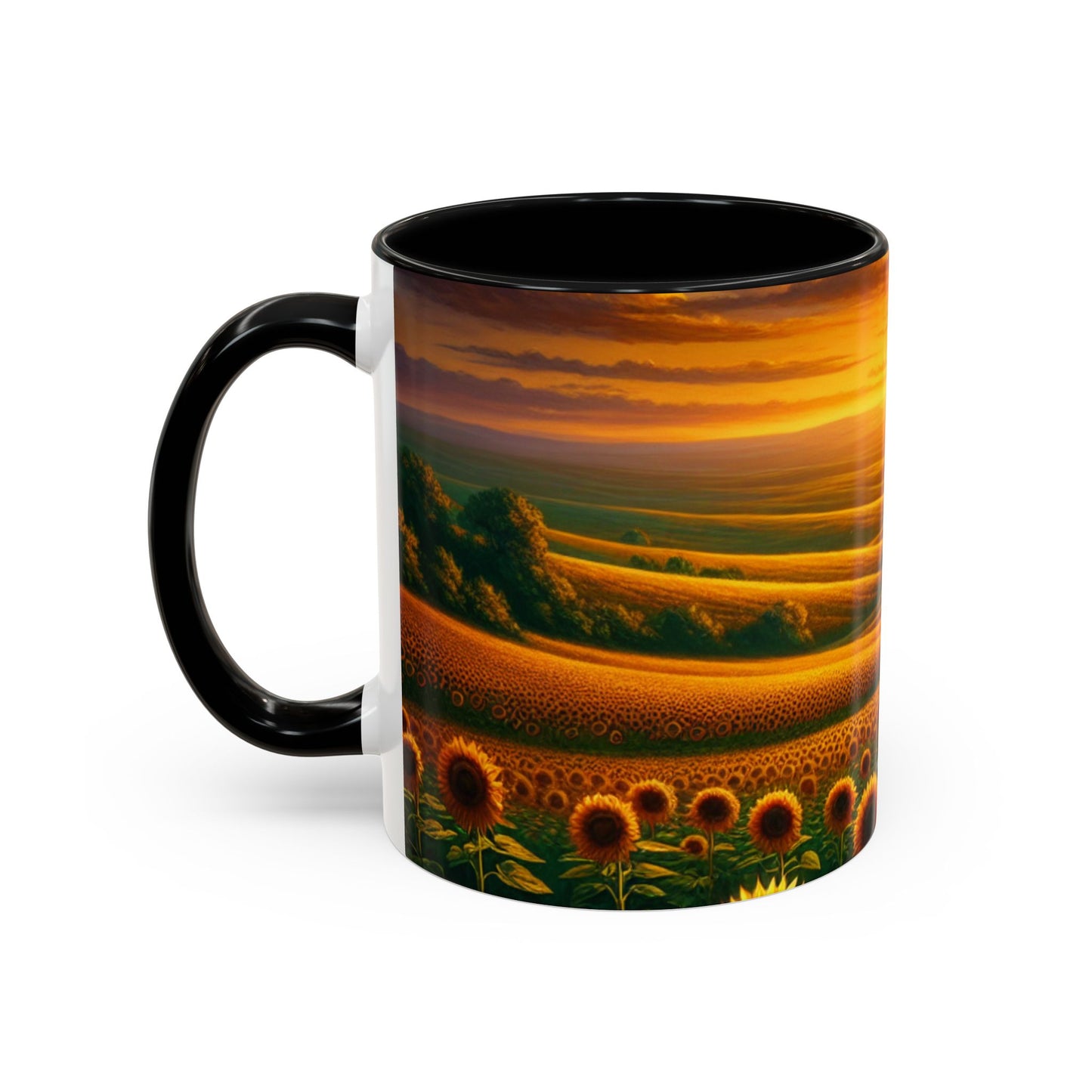 Amber Sunflower Serenade - Mugs