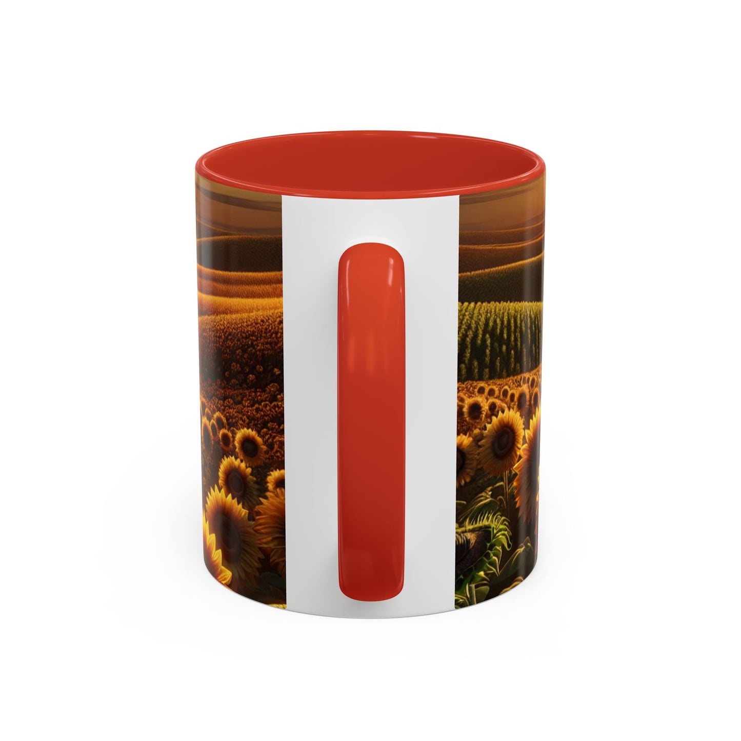 Golden Hour Sunflower Waves - Mugs