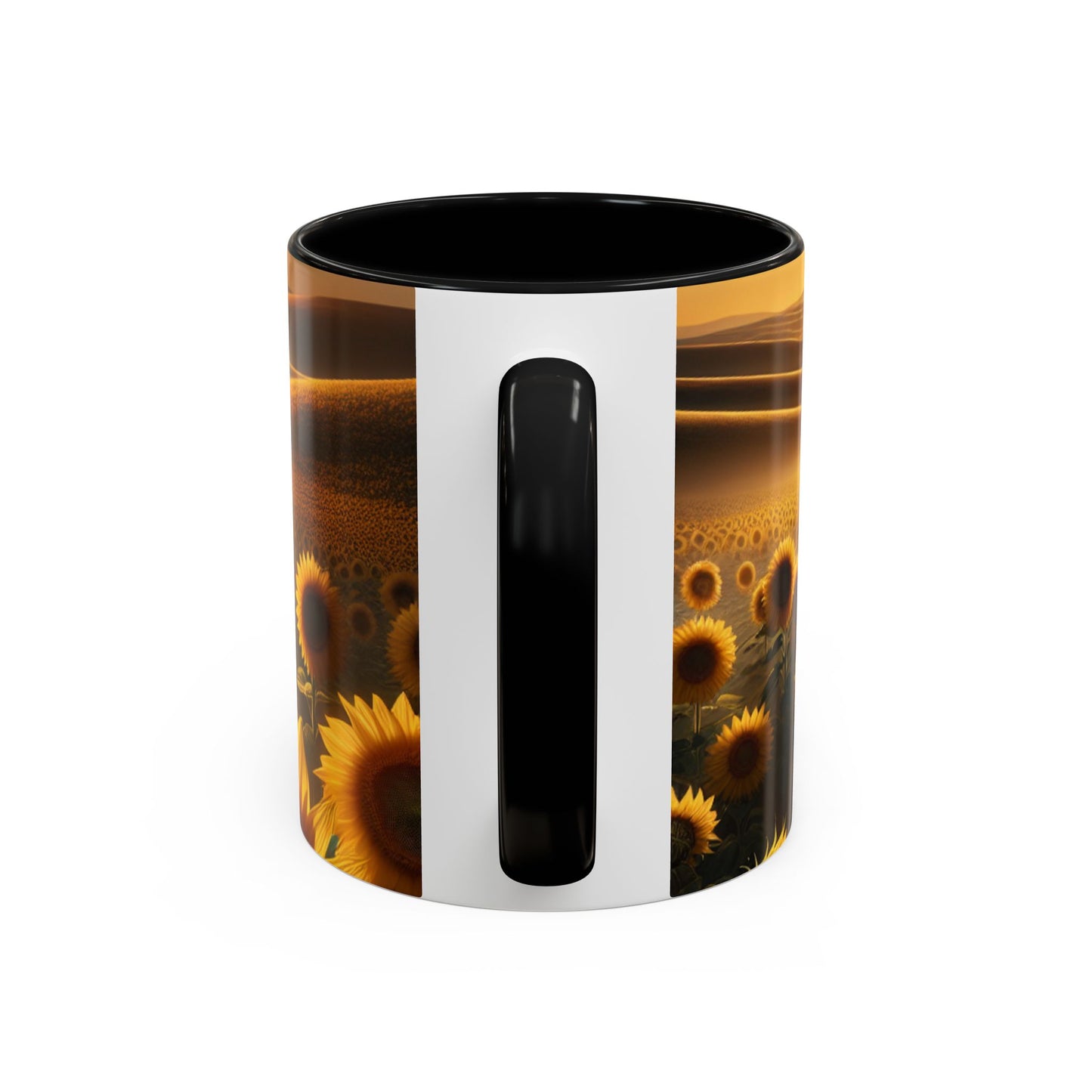 Sunset Serenade in Sunflower Dunes - Mugs