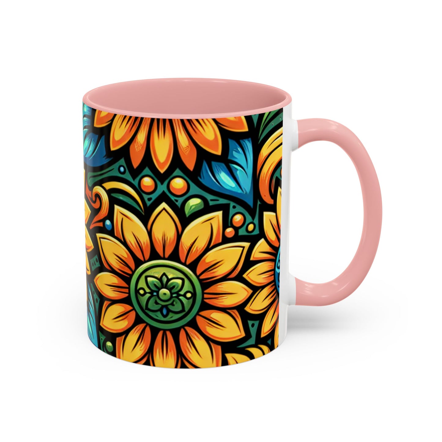 Enchanted Sunflower Mosaic - Mugs