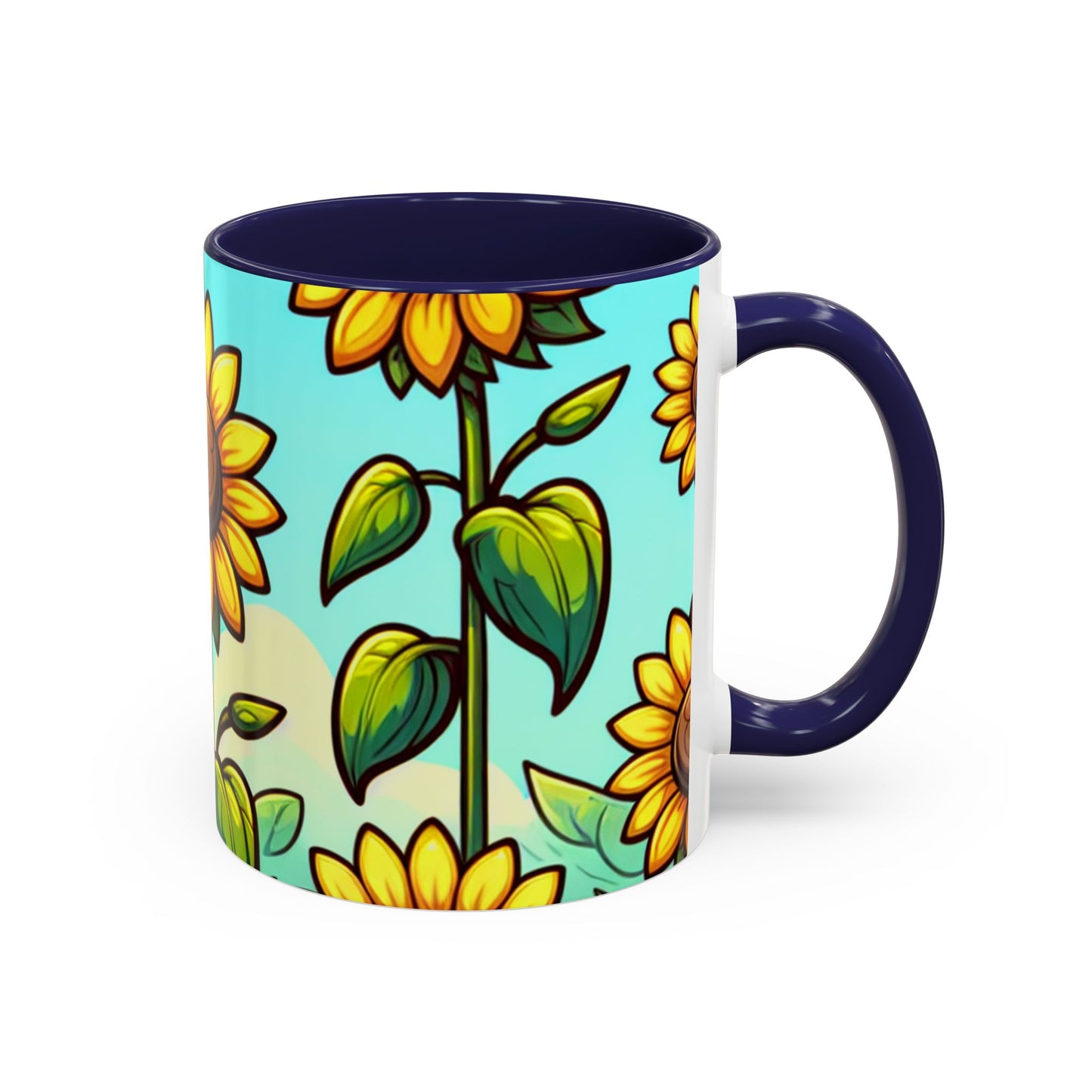 Sunshine Serenade Sunflower Array - Mugs