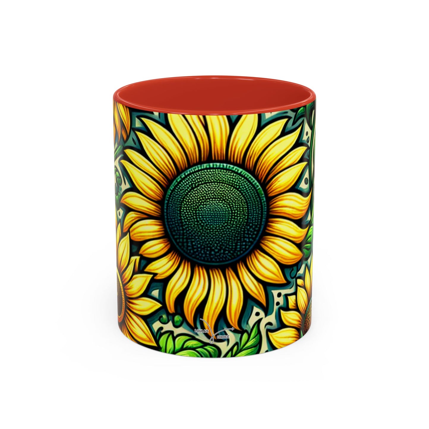 Verdant Helianthus Tapestry - Mugs