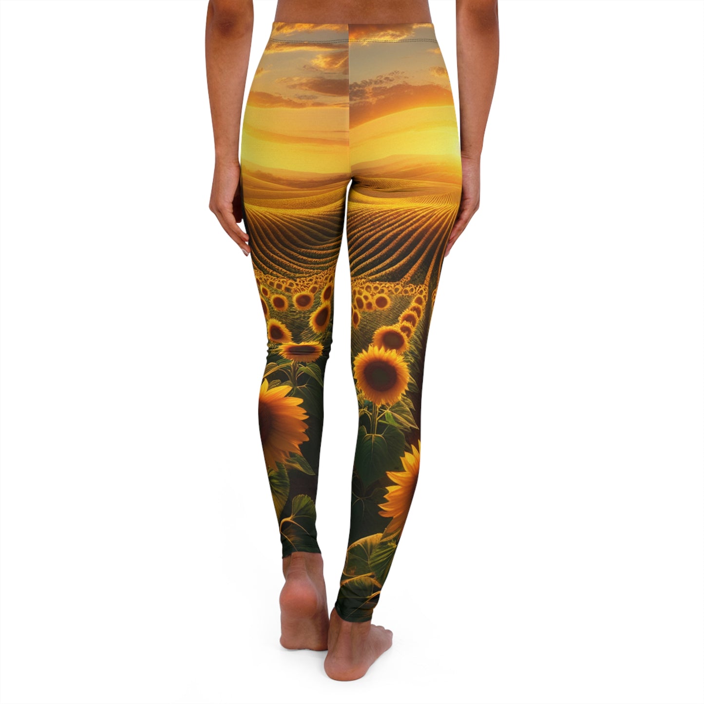 Golden Radiance Sunflower Harmony - Leggings