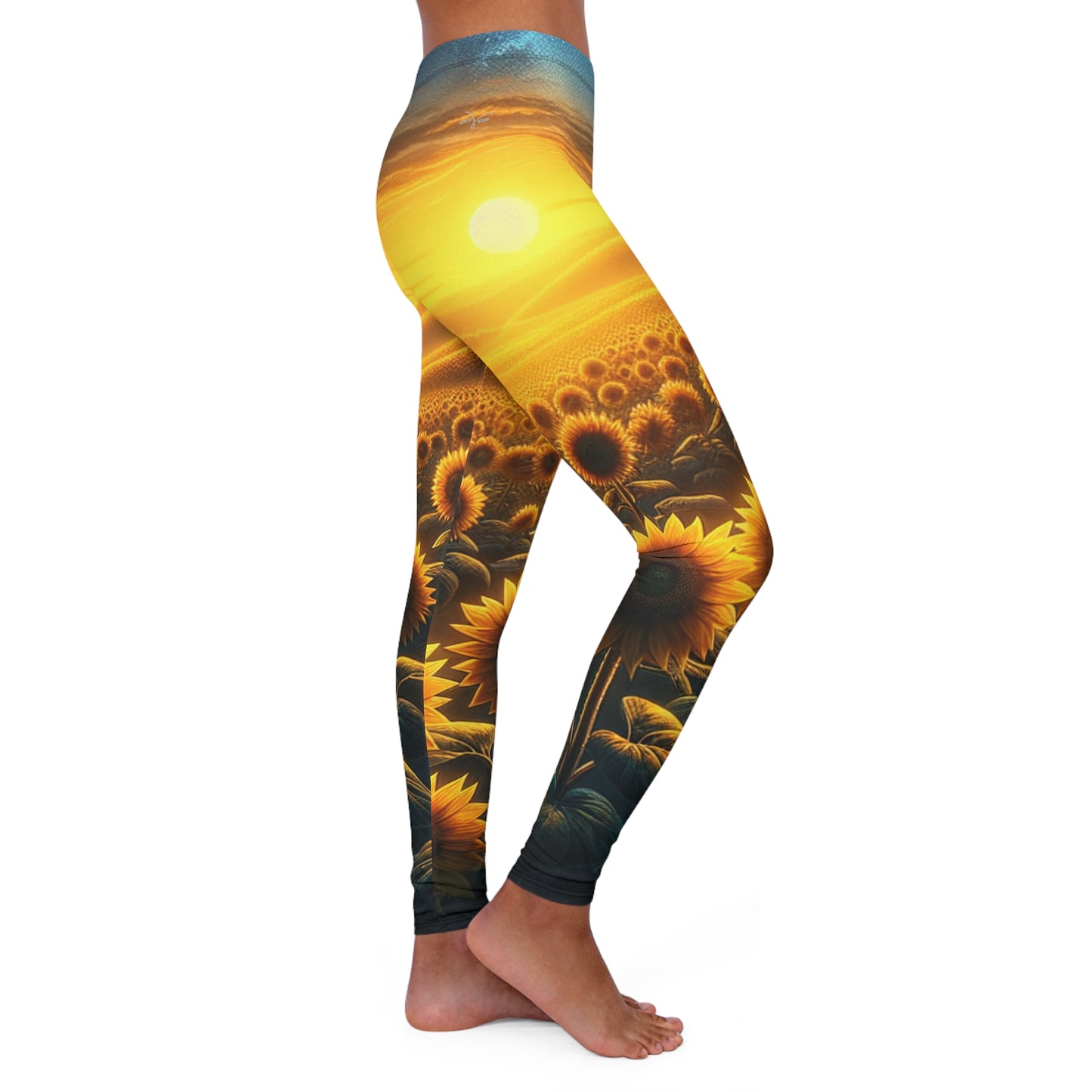 Golden Hour Sunflower Serenade - Leggings