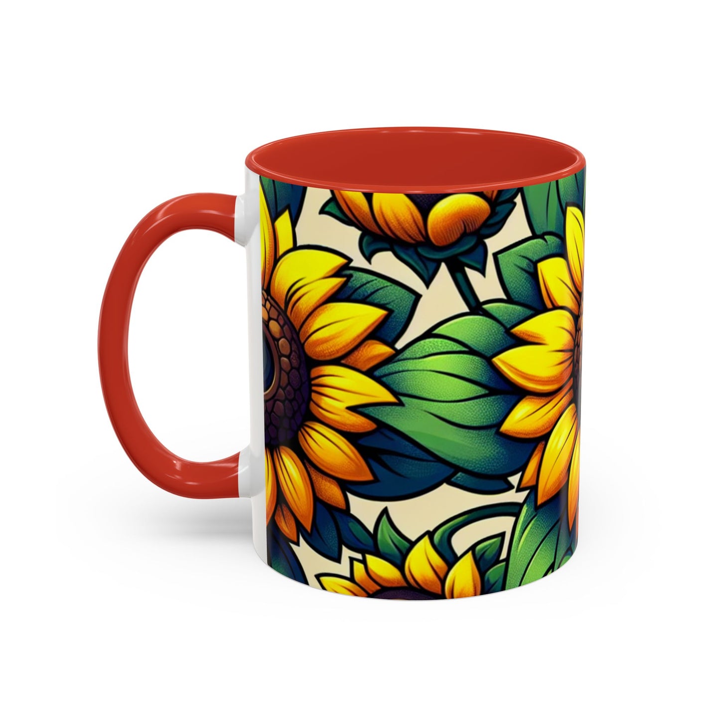 Golden Helianthus Haven - Mugs