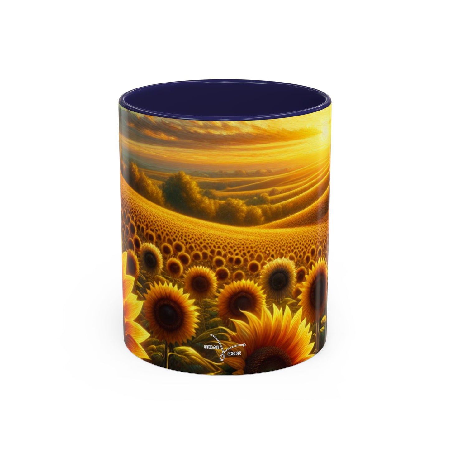 Sunset Serenade in the Sunflower Valley - Mugs