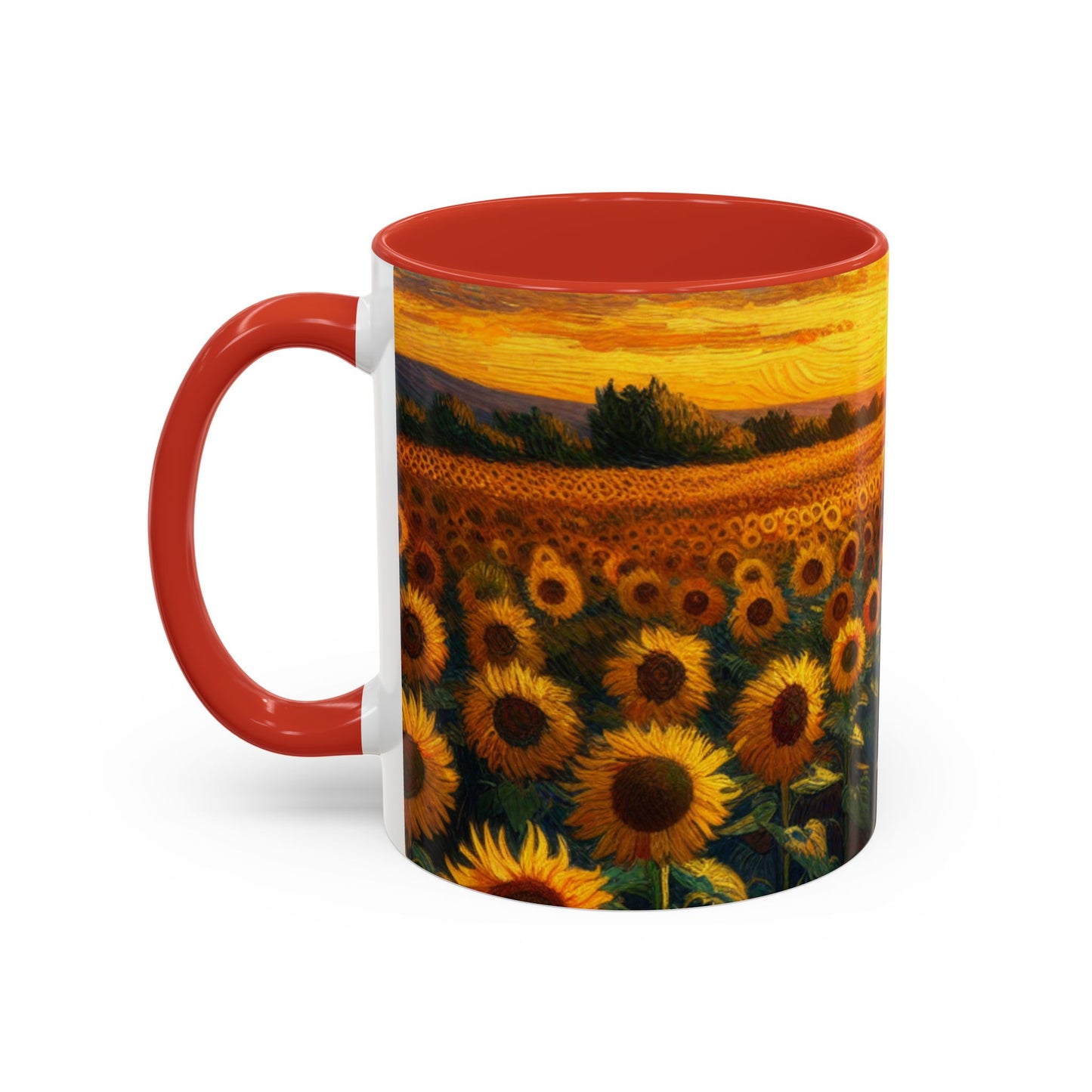 Sunset Serenade Sunflower Fields - Mugs