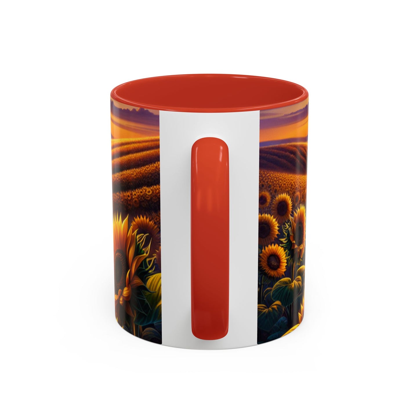 Golden Radiance Sunflower Fields - Mugs