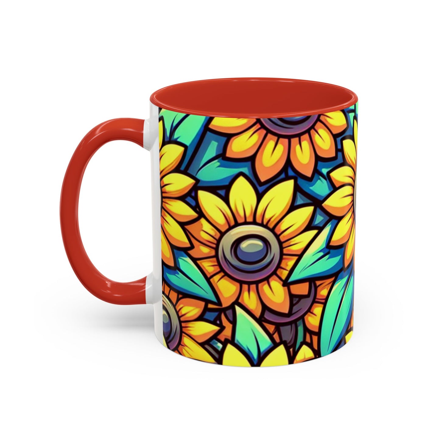 Sunburst Petal Cascade - Mugs