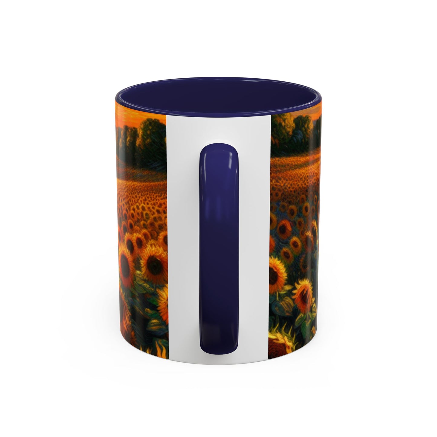 Sunset Whirl: Sunflower Symphony - Mugs