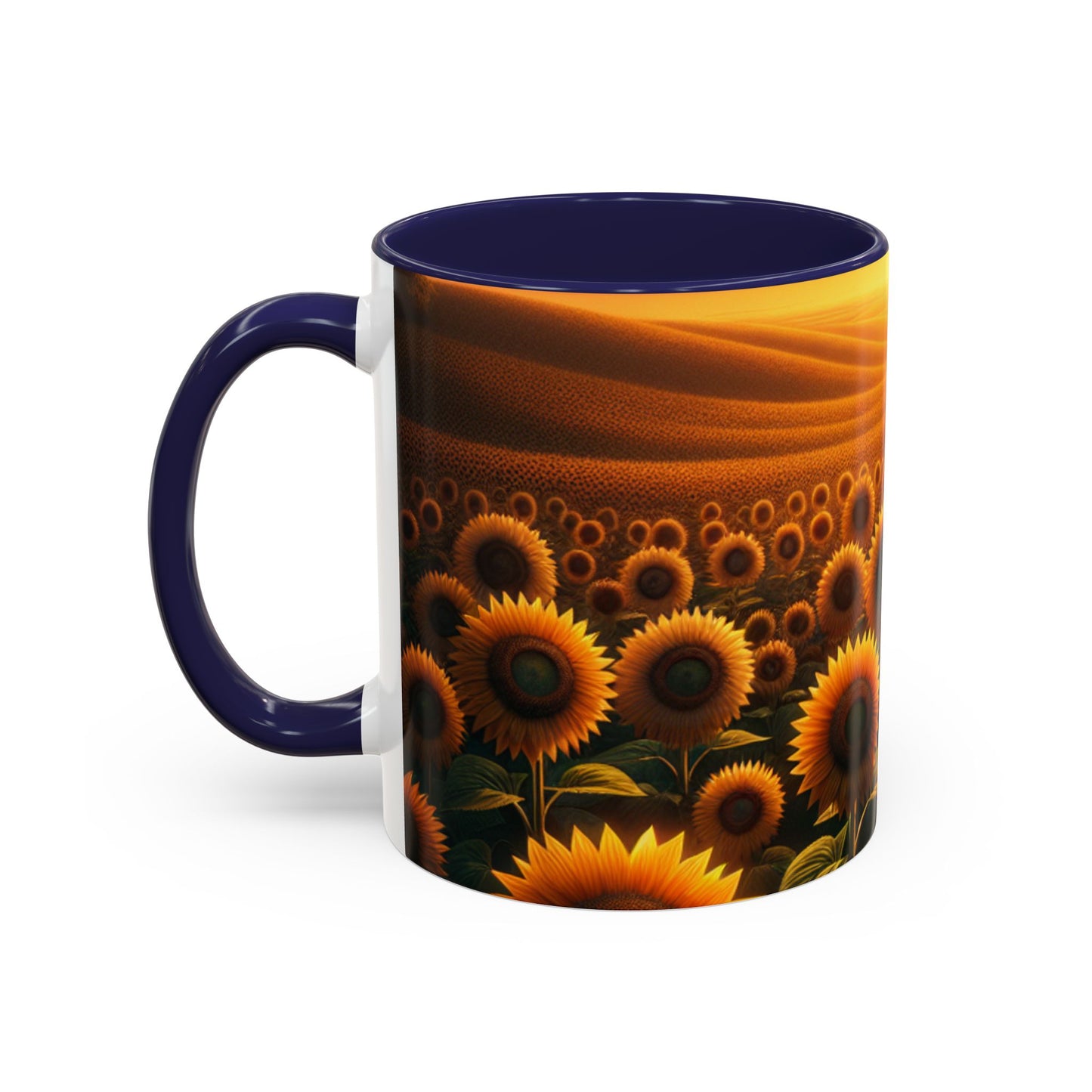 Amber Horizons Sunflower Field - Mugs