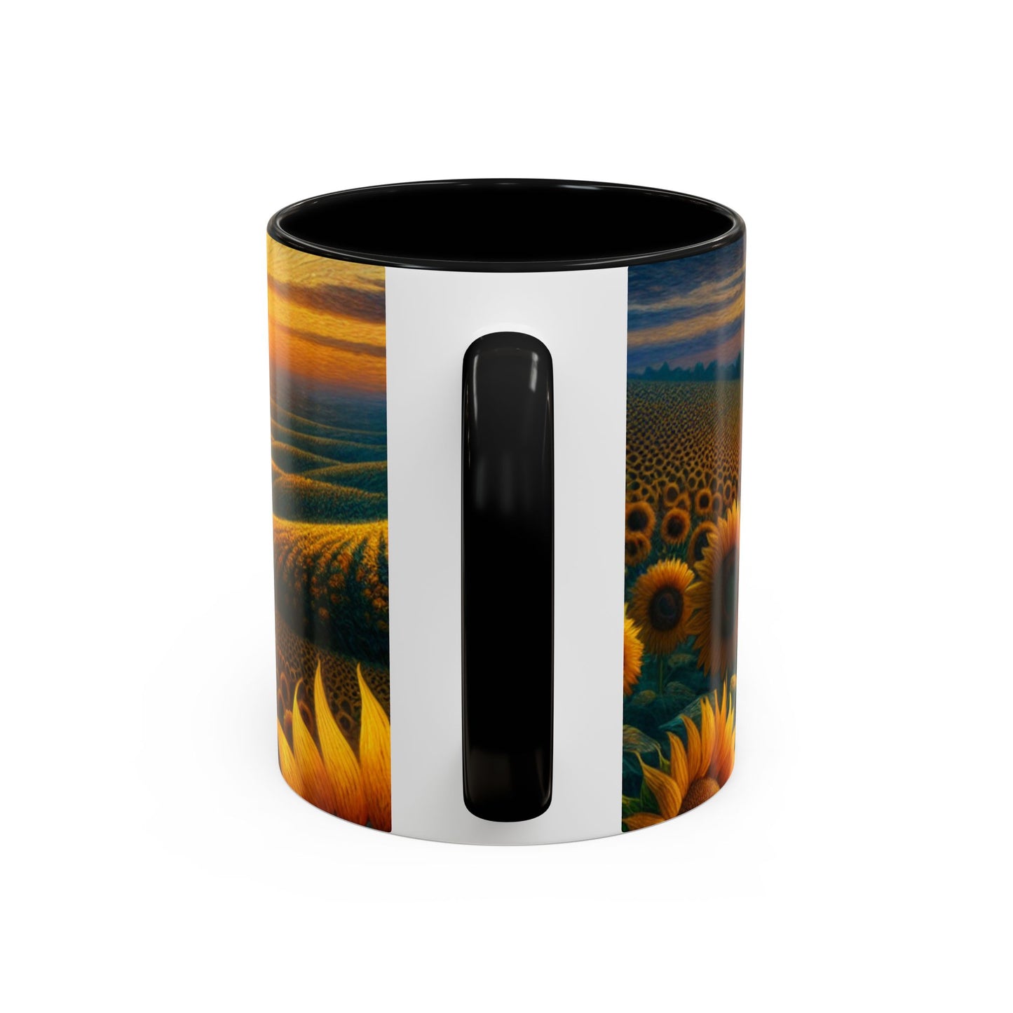 Sunset Serenade in the Sunflower Fields - Mugs