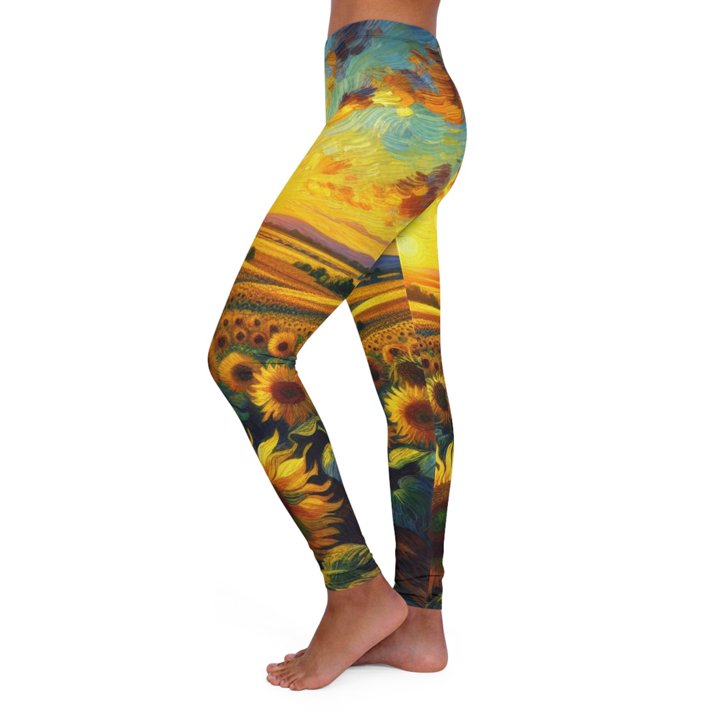 Sunflower Whirlwind Bliss - Leggings