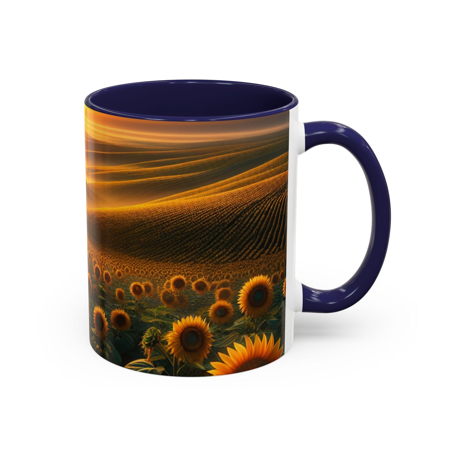 Amber Serenity Sunflower Fields - Mugs
