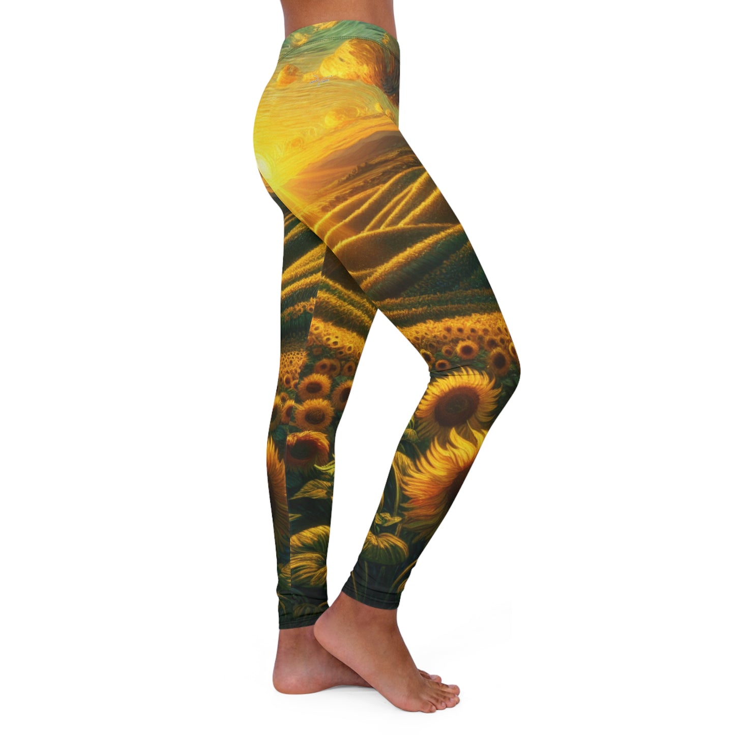Sunrise Helianthus Waves - Leggings
