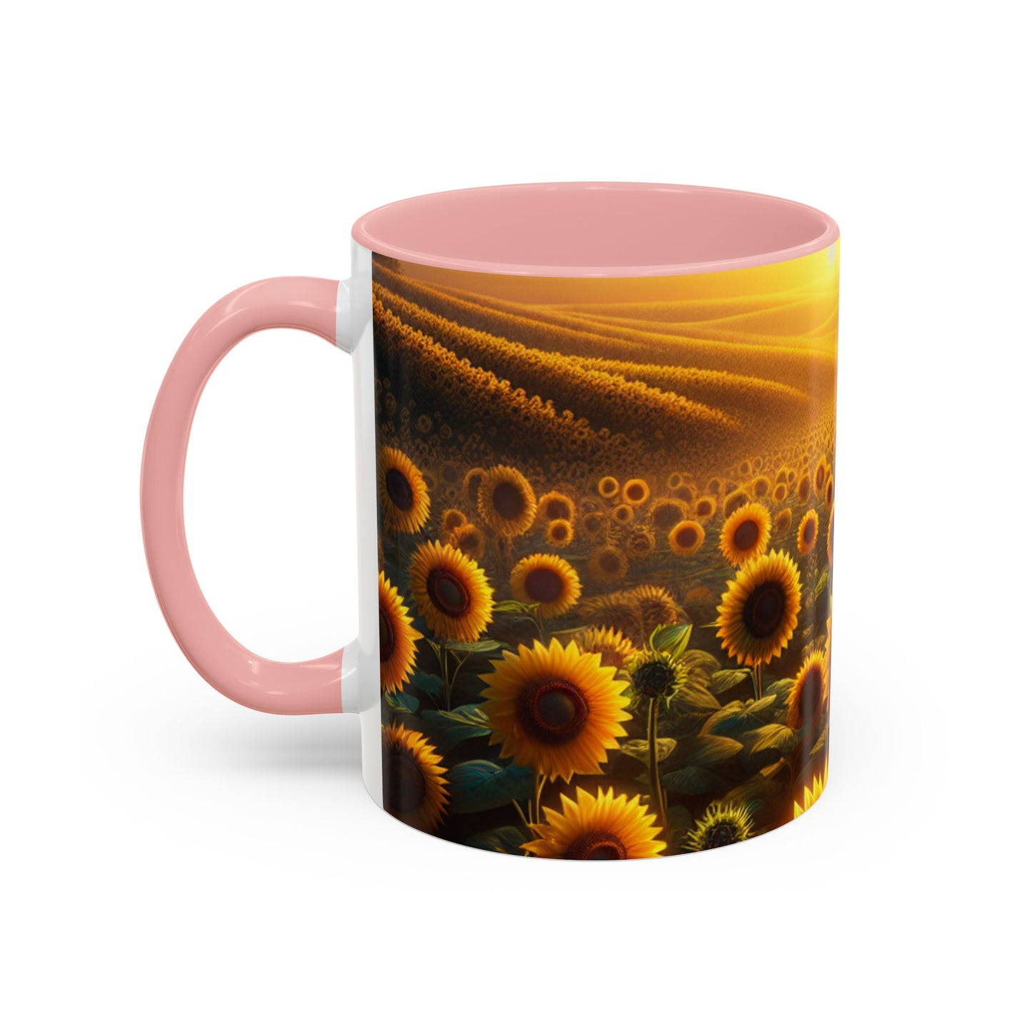 Golden Horizon Sunflower Fields - Mugs