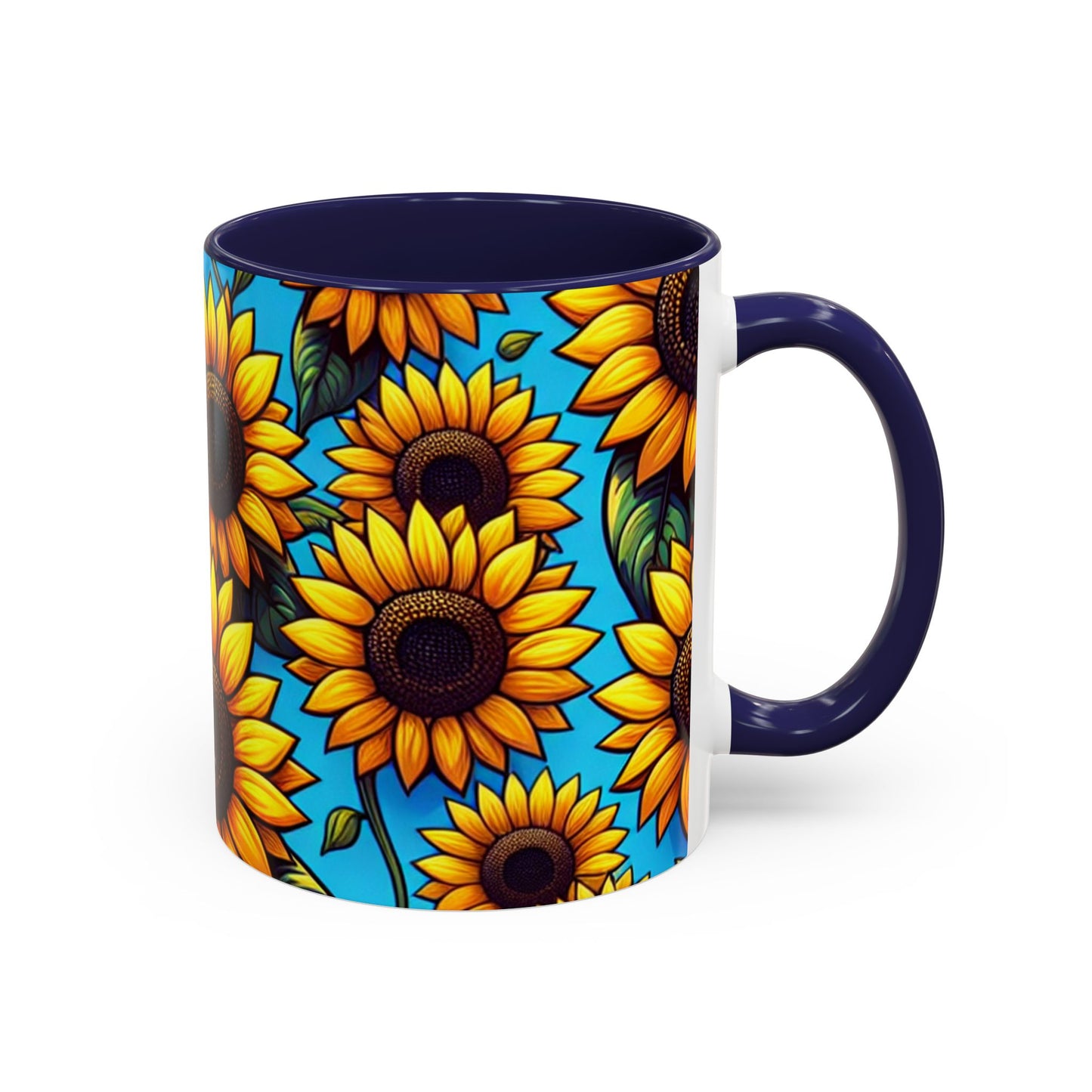 Azure Meadow Sunburst - Mugs