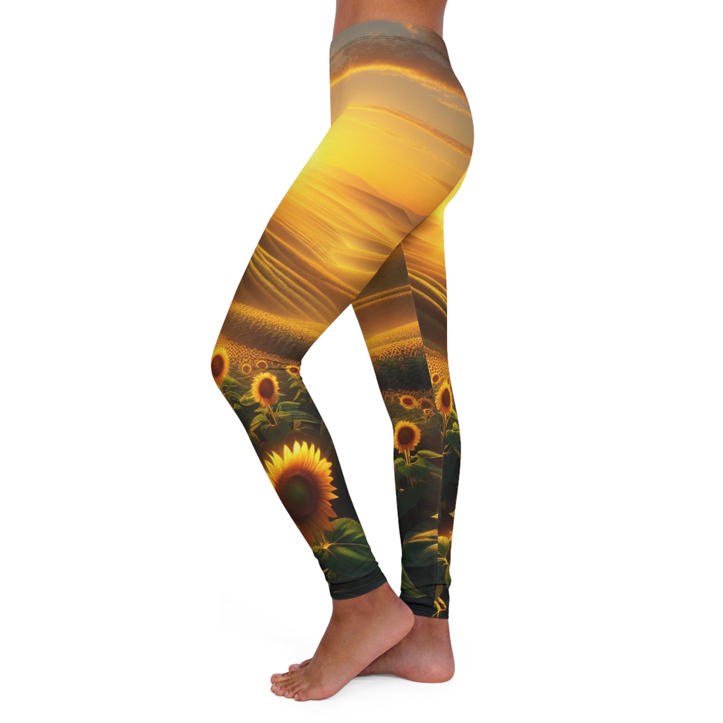 Amber Radiance Sunflower Valleys - Leggings