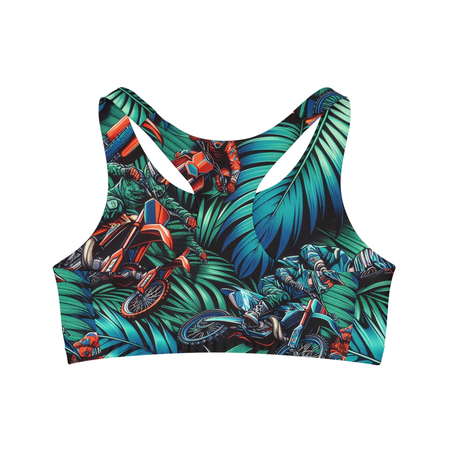 Tropical Moto Mayhem - Sports Bra