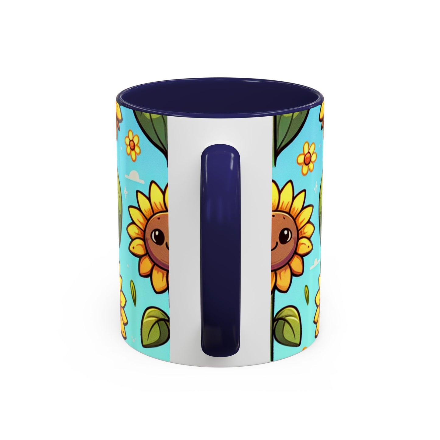 Cheerful Sunflower Smiles Pattern - Mugs