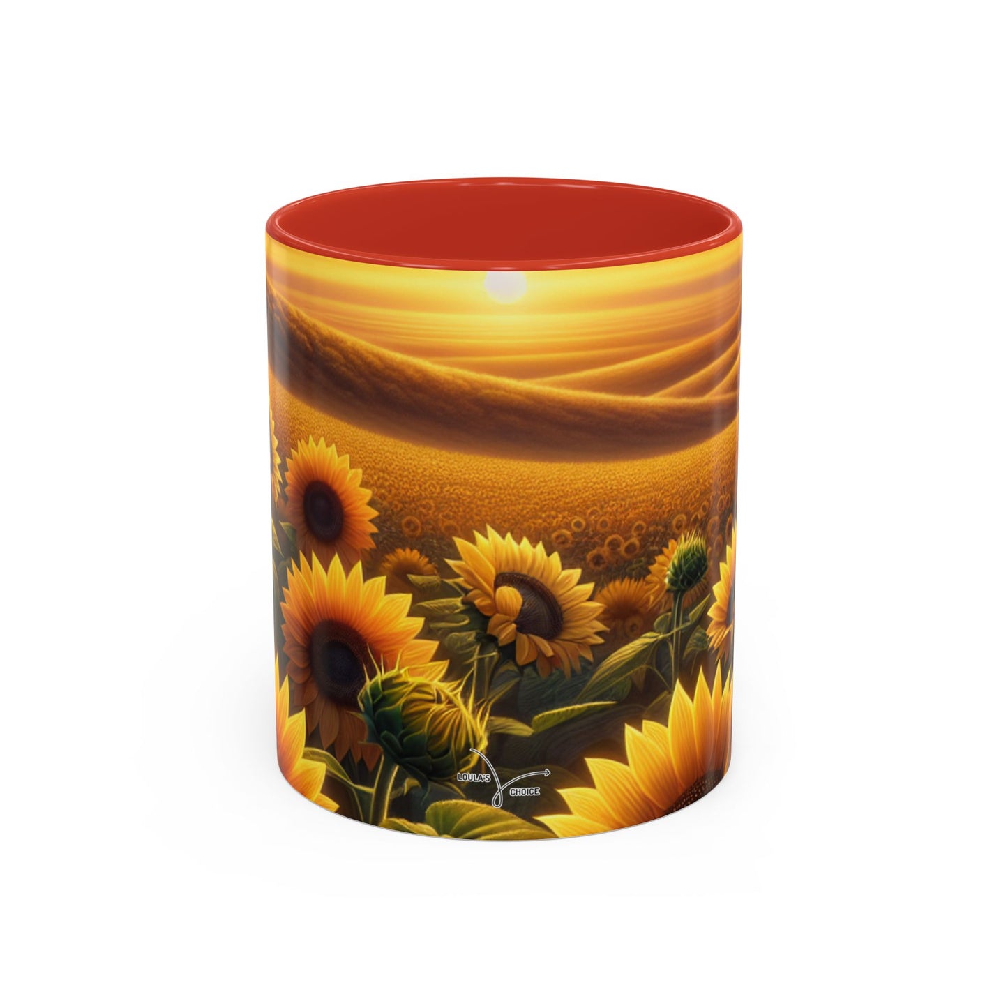 Amber Radiance Sunflower Fields - Mugs