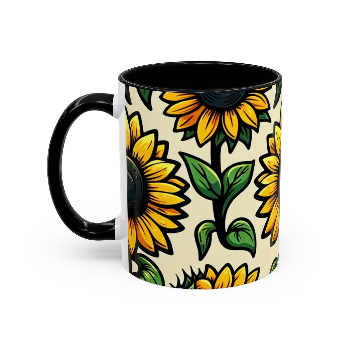 Sunlit Sunflower Delight - Mugs