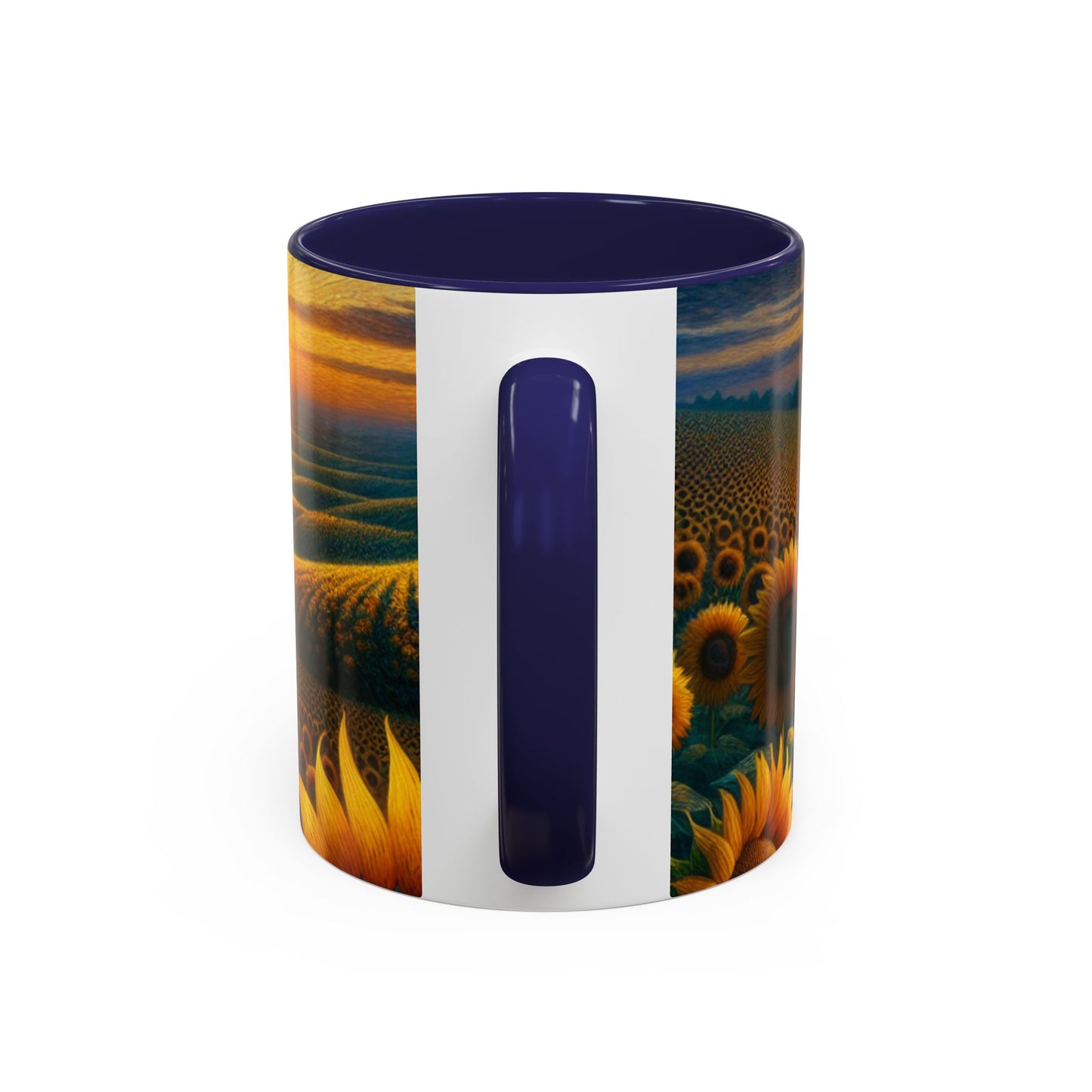 Sunset Serenade in the Sunflower Fields - Mugs