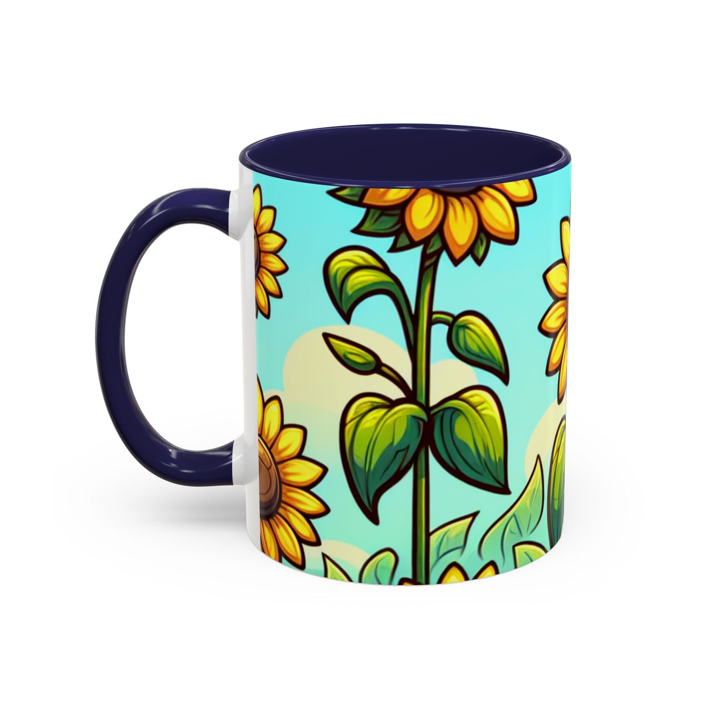 Sunshine Serenade Sunflower Array - Mugs