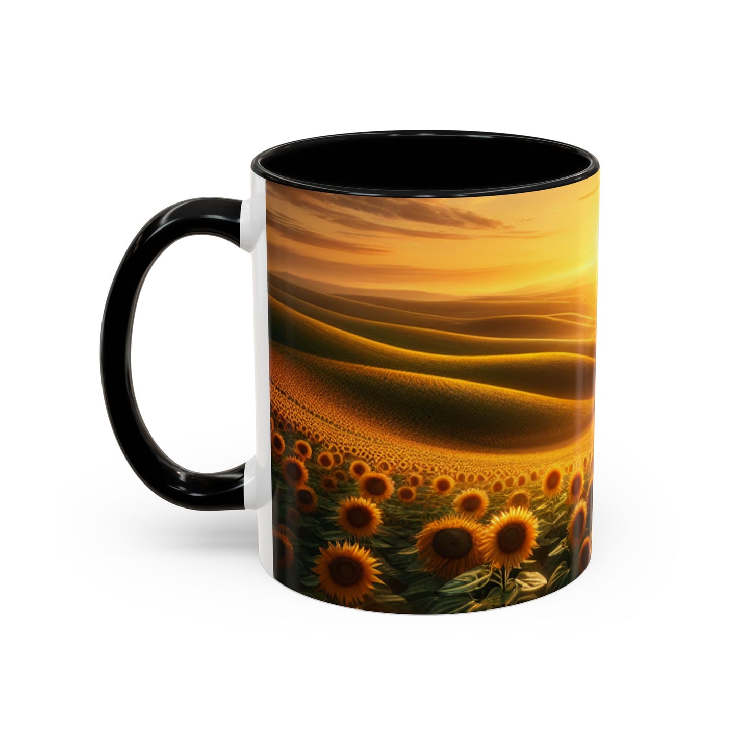 Amber Waves of Sunflower Majesty - Mugs