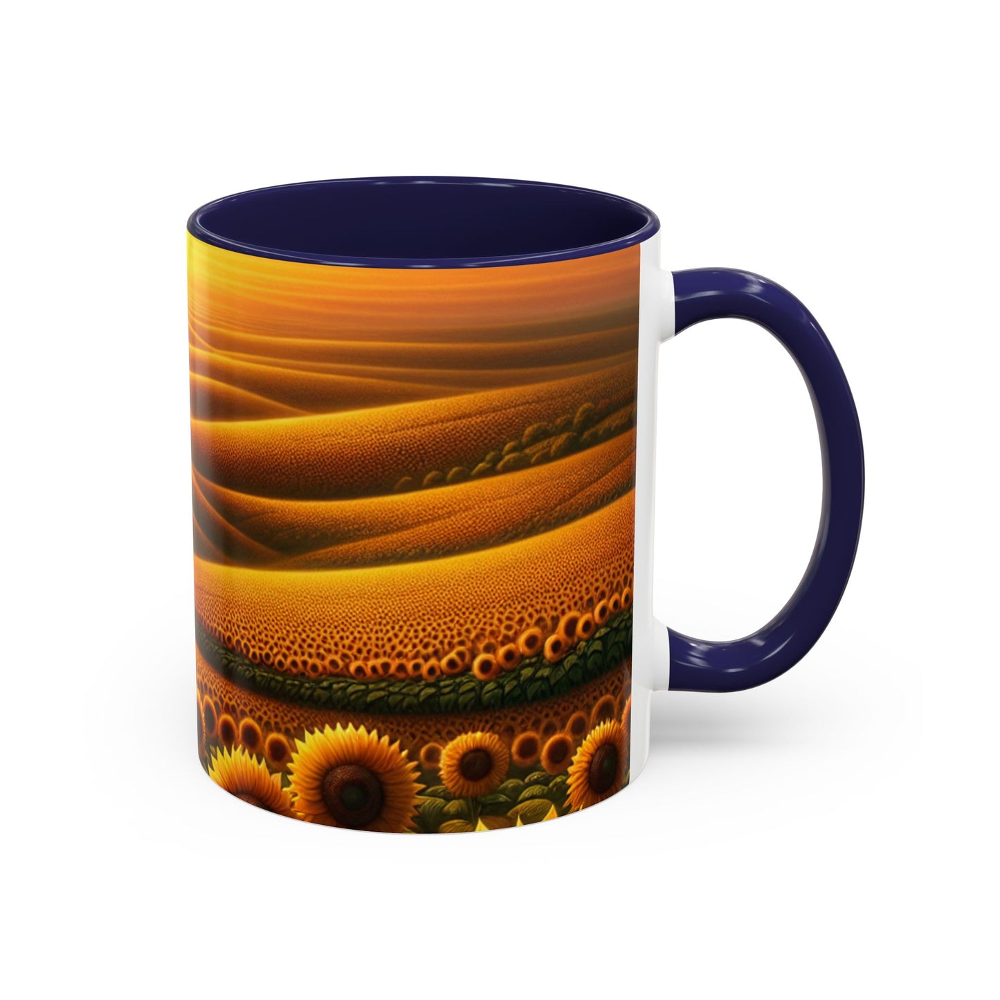 Amber Horizon Sunflower Waves - Mugs