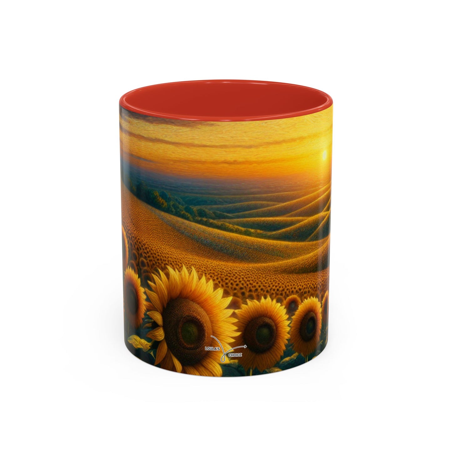 Sunset Serenade in the Sunflower Fields - Mugs