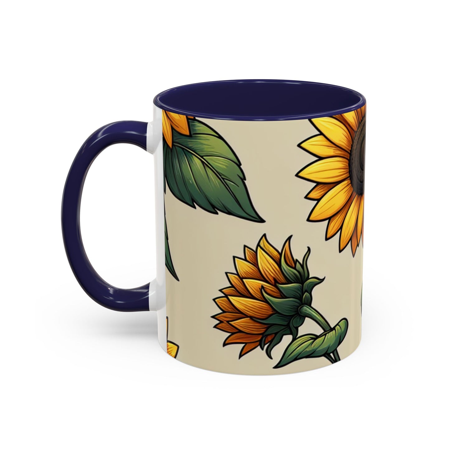 Sunlit Sunflower Serenade - Mugs