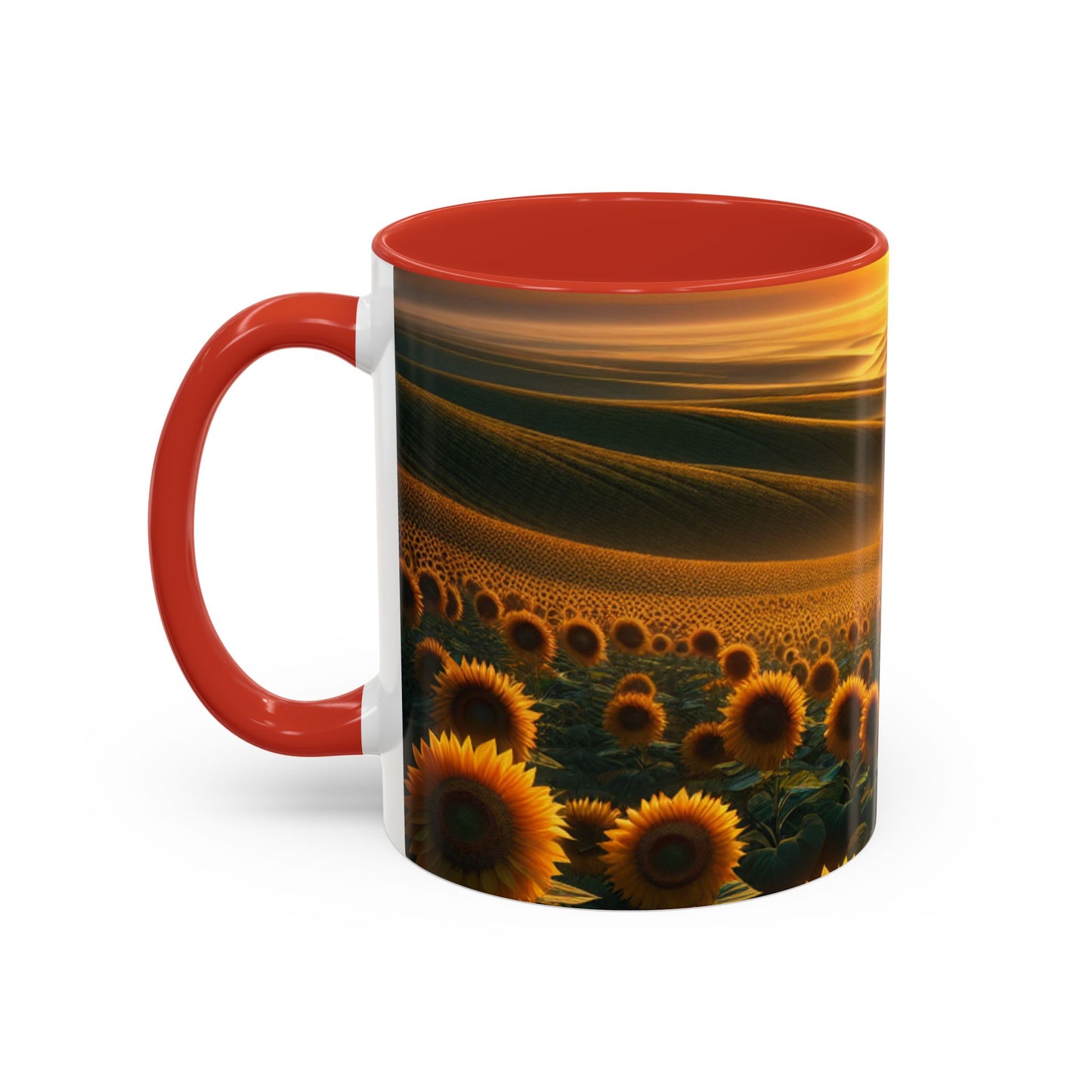 Amber Serenity Sunflower Fields - Mugs