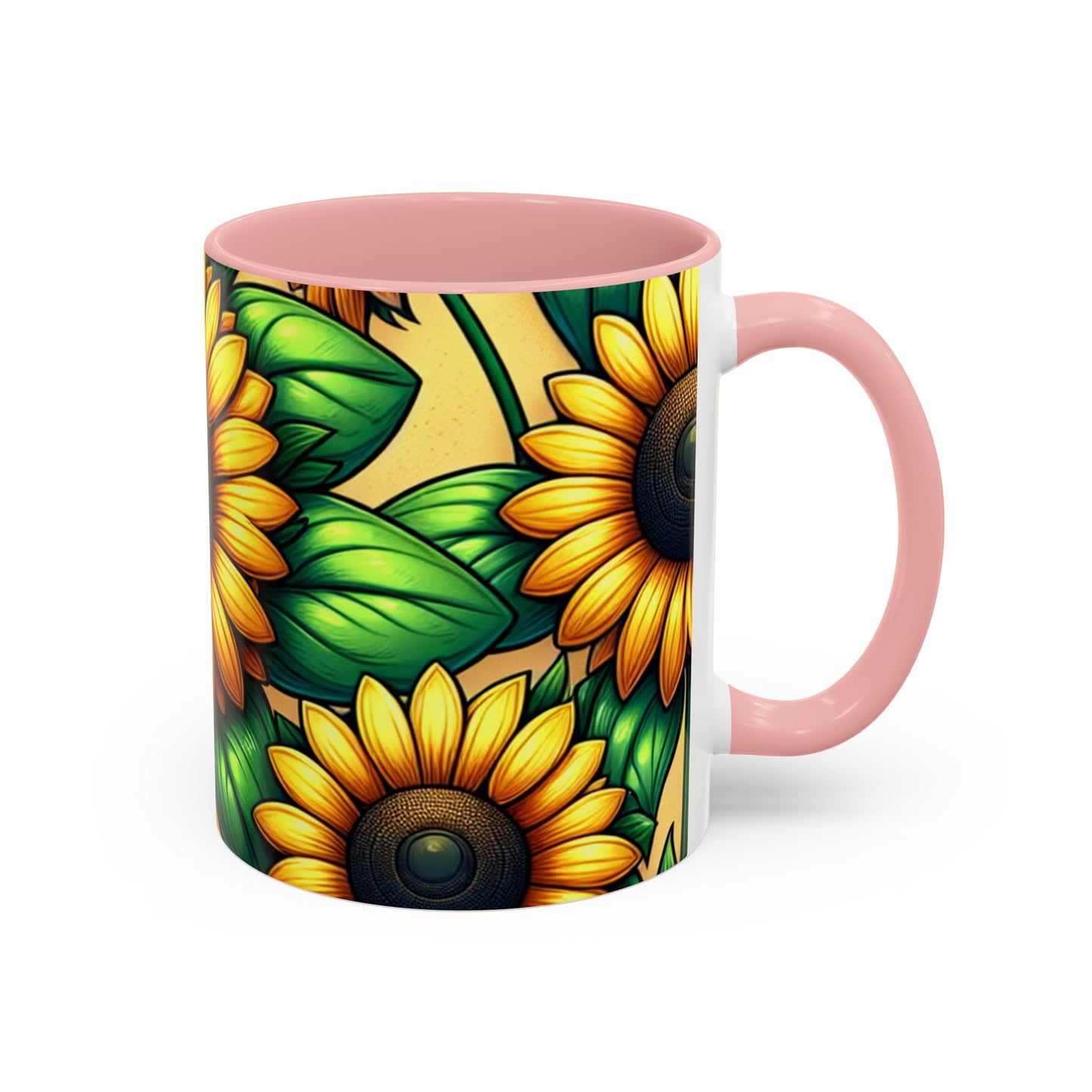 Golden Helianthus Harmony - Mugs